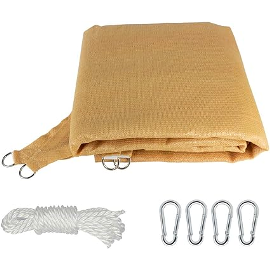 Toldo Vela Sombreadora Malla Sombra 4X6 Rectangular  4