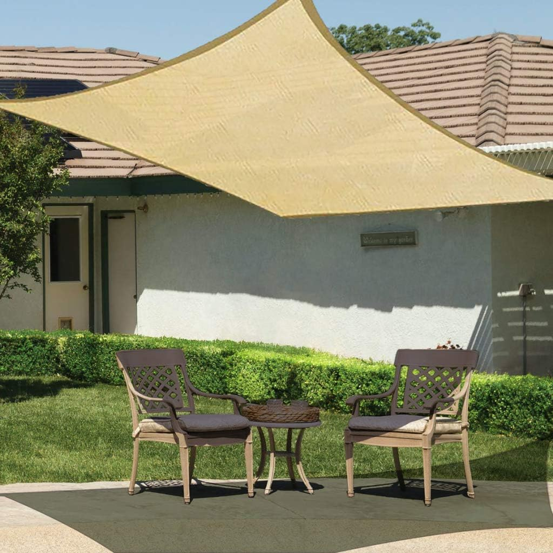 Toldo Vela Sombreadora Malla Sombra 3X4 Rectangular  2
