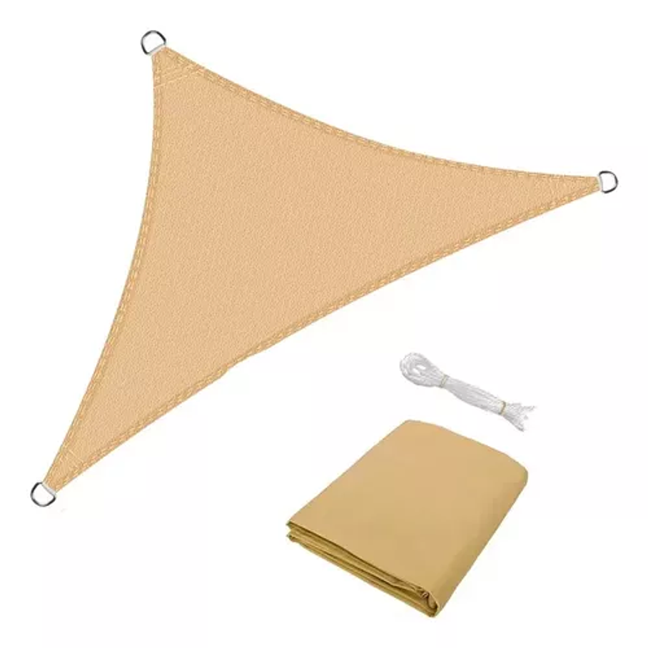 Toldo Vela Triangular Impermeable Para El Sol 3x3x3 1