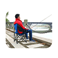 Silla Plegable Camping Picnic Porta Vaso Bolsa Variedad en Colores - Miniatura 4