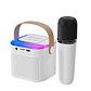 Parlante Altavoz Con Microfono Karaoke Portatil  Con Luces - Miniatura 2