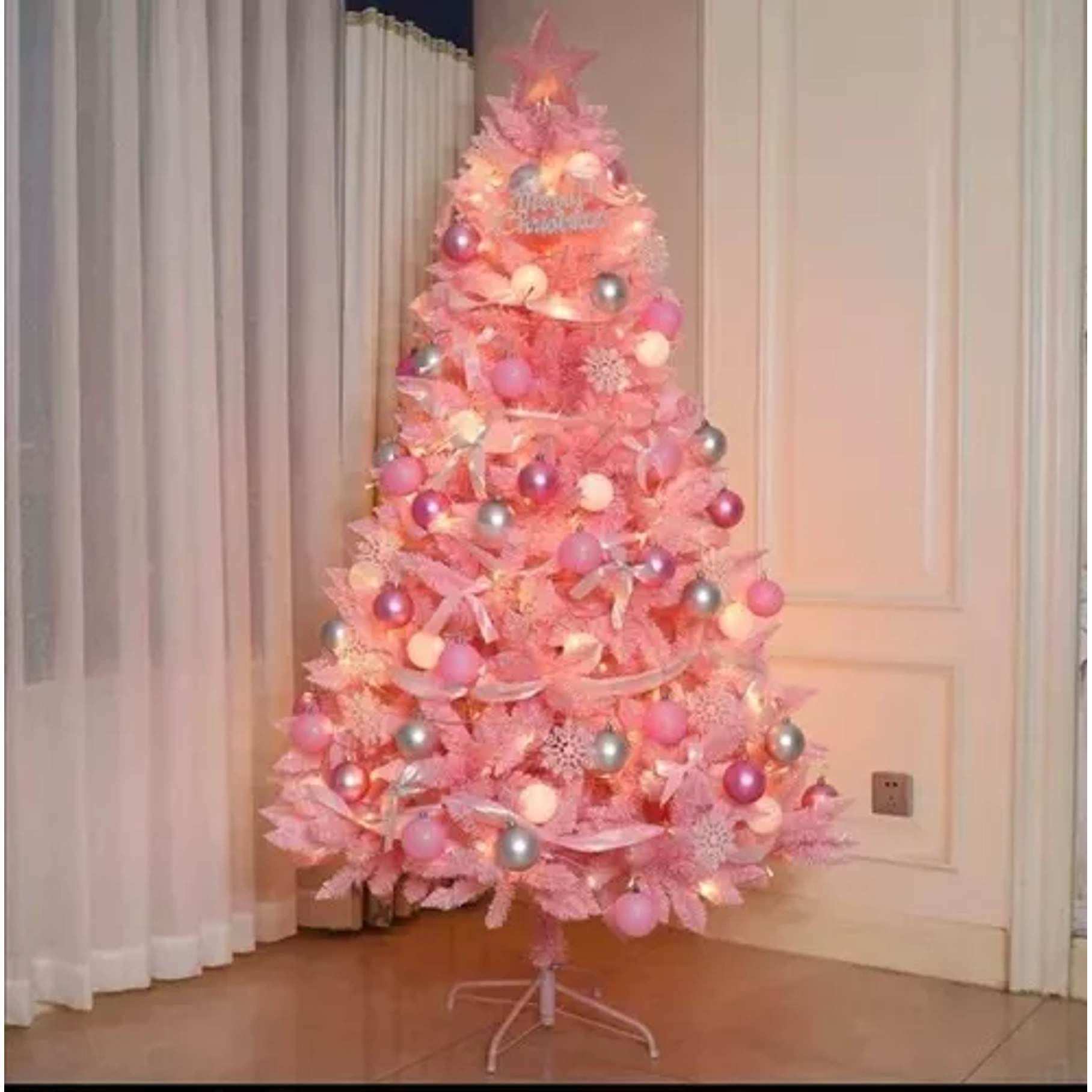 Árbol Navidad Pino 210cm Arbol Pascua Decoracion Navideña 2