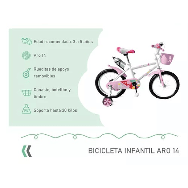 Hello Kitty Bicicleta Rodado 14 Para Que Edad Es Patines En Linea