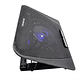 Ventilador Notebook Base Gamer Altura Ajustable Luz Led Color Negro - Miniatura 1