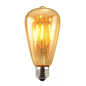 Pack X10 Ampolletas Filamento Led Edison 4w Retro Vintage
