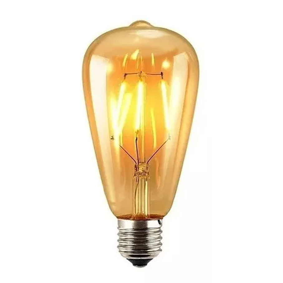 Pack X10 Ampolletas Filamento Led Edison 4w Retro Vintage 1