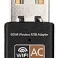 Adaptador Wifi Usb Ac Doble Banda Dual Band Alta Velocidad - Miniatura 4