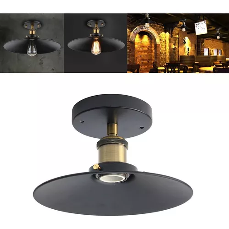 Lampara De Techo Vintage Decoración Retro Soquete E27 3