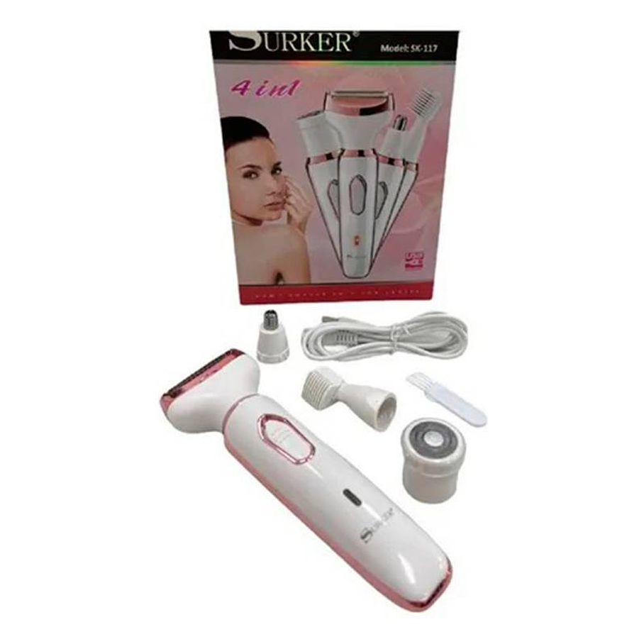 Depiladora 4 En 1 Para Mujer Cejas Rostro Cuerpo Afeitadora 5