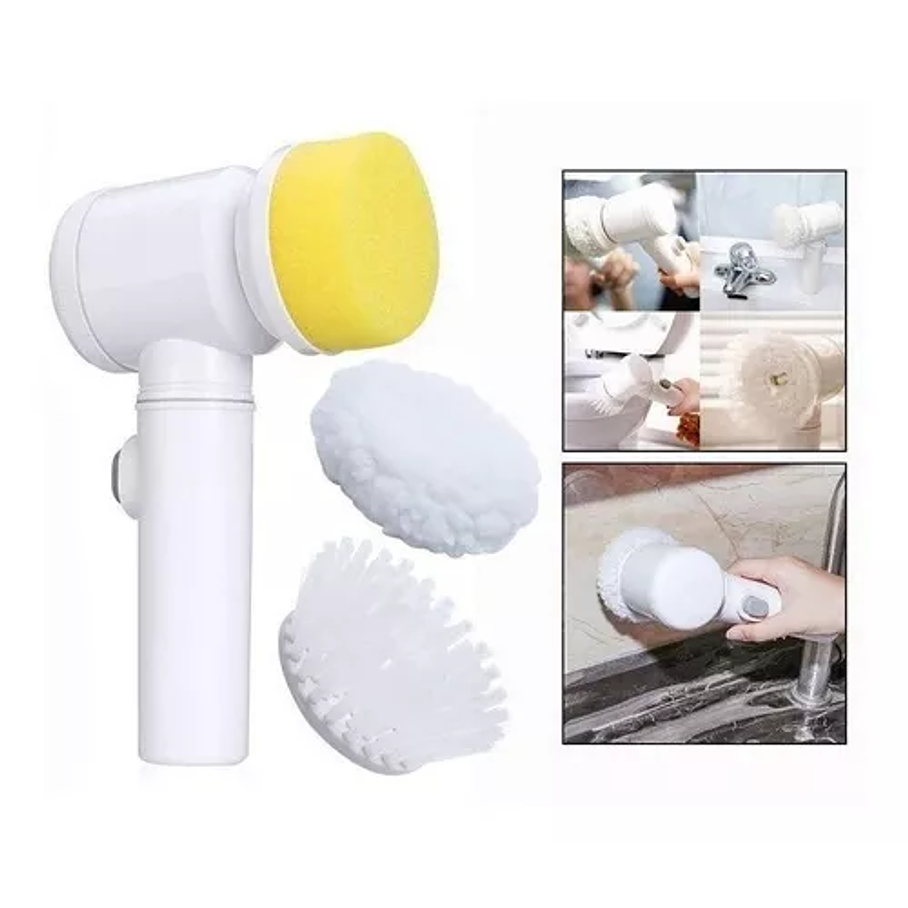Cepillo De Limpieza Electrico Limpiador Cocina Lavaloza 5 en 1 2