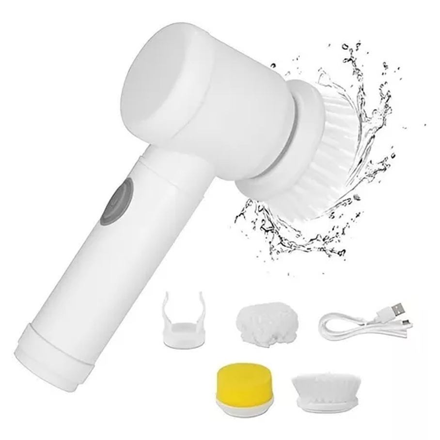 Cepillo De Limpieza Electrico Limpiador Cocina Lavaloza 5 en 1 1