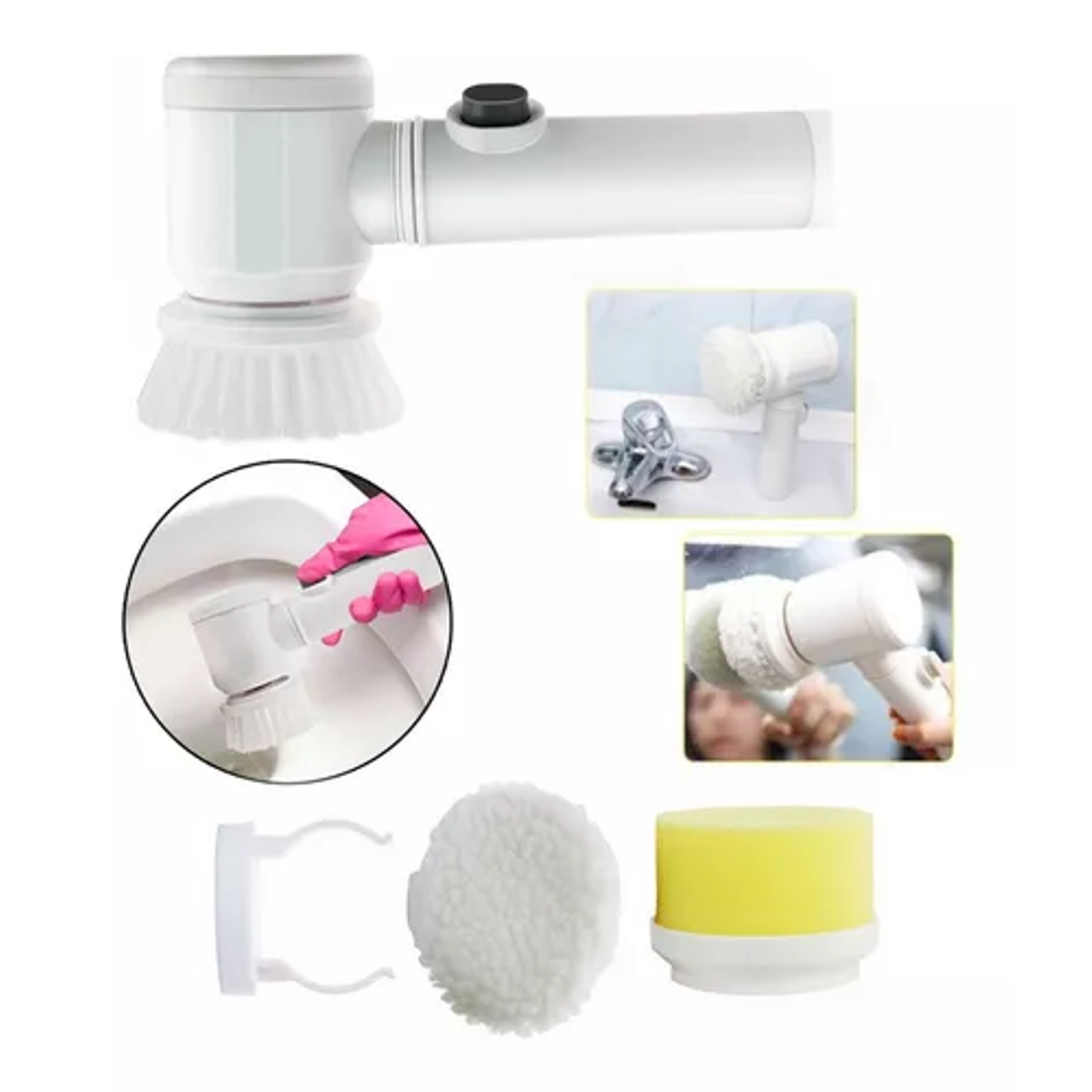 Cepillo De Limpieza Electrico Limpiador Cocina Lavaloza 5 en 1 6