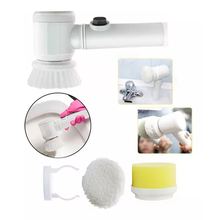 Cepillo De Limpieza Electrico Limpiador Cocina Lavaloza 5 en 1 6