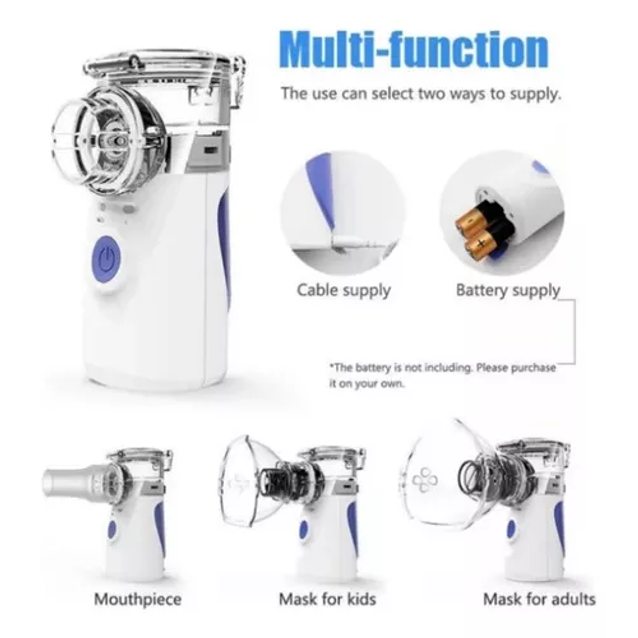 Nebulizador Portátil Niños Adultos Mesh Inhalador Usb 3