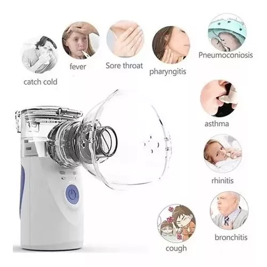 Nebulizador Portátil Niños Adultos Mesh Inhalador Usb 4