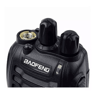 Pack 2 Radios Transmisor Walkie Talkie Color Negro Bandas De Frecuencia 400-470 Mhz