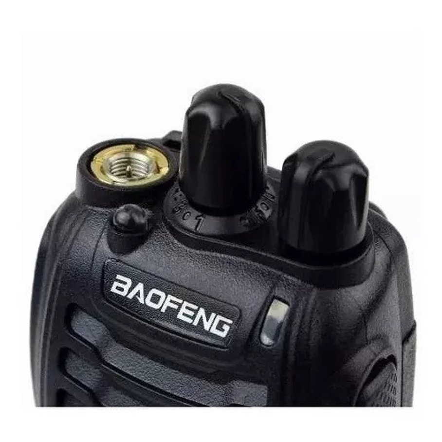 Pack 2 Radios Transmisor Walkie Talkie Color Negro Bandas De Frecuencia 400-470 Mhz 2