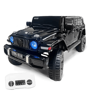 Jeep Eléctrico Infantil Negro con Control Remoto