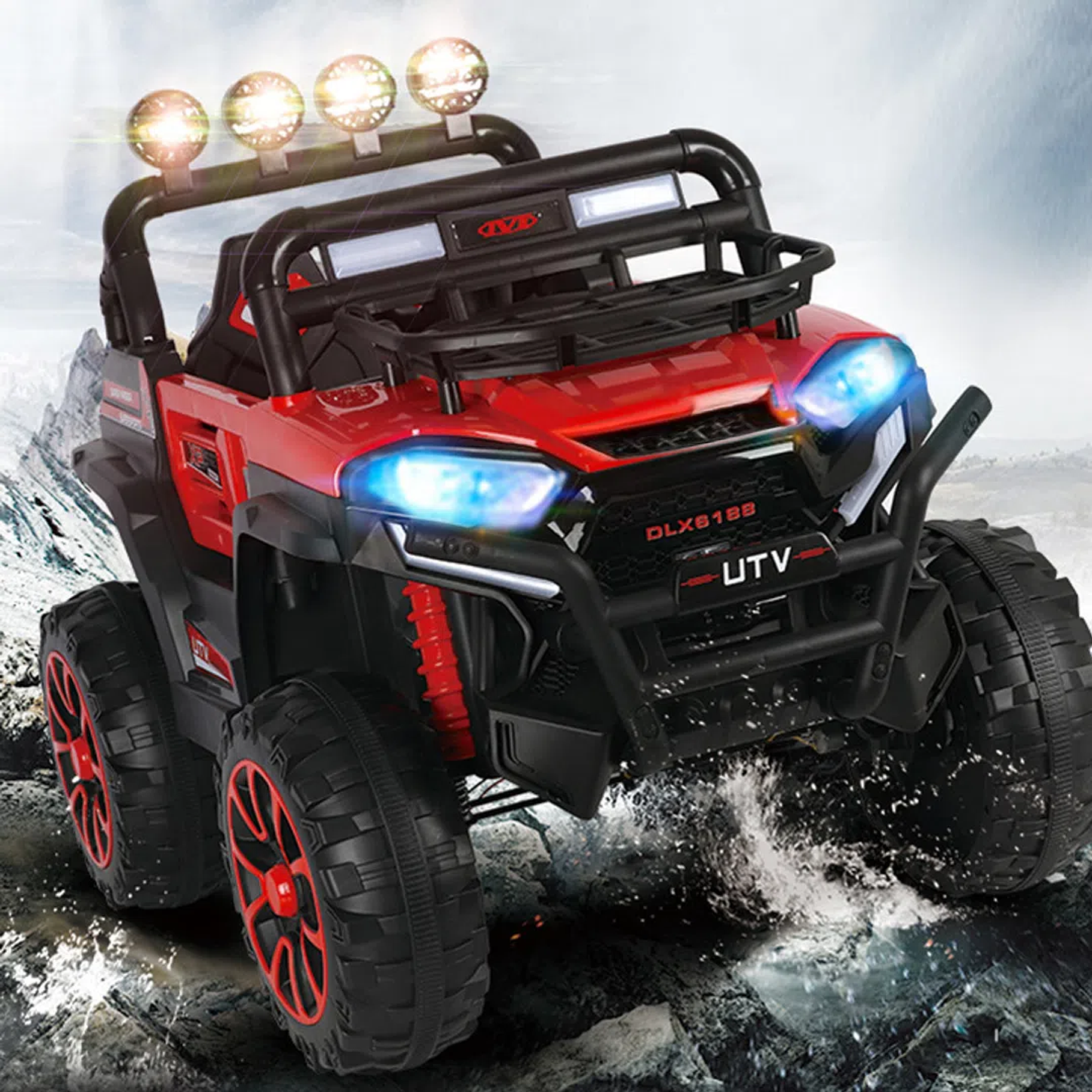 Carro Montable Eléctrico Todo Terreno Tracción En 4 Ruedas  4