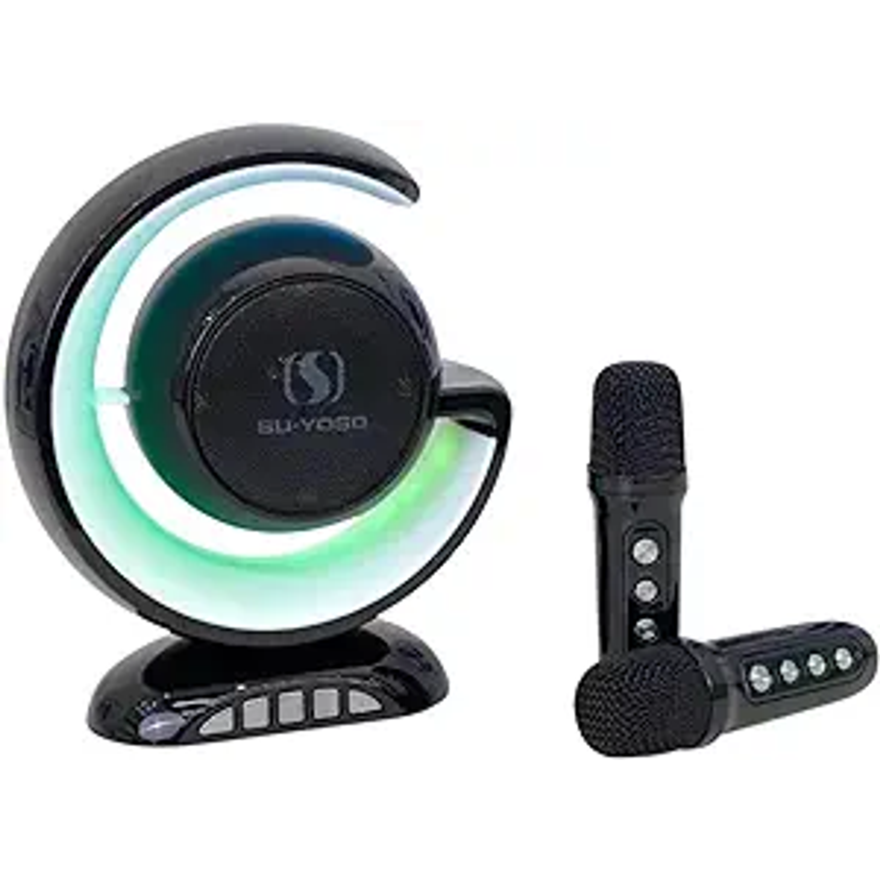 Parlante Karaoke Portatil Con Luces y Microfono USB  1