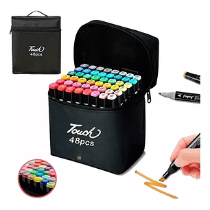 Rotuladores De Doble Punta 48 Colores Diversión Creatividad