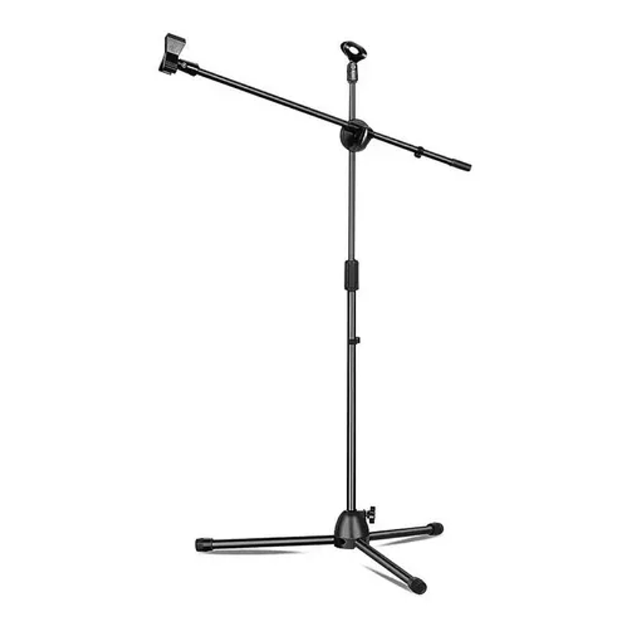 Soporte Para Micrófono Atril Con Boom Profesional Pedestal Color Negro 1