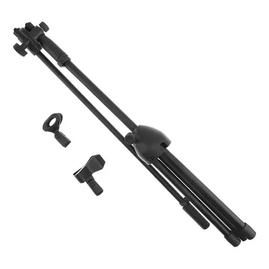 Soporte Para Micrófono Atril Con Boom Profesional Pedestal Color Negro 2