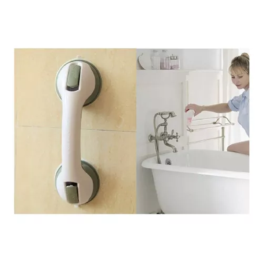 X4 Agarradera Manilla Asa Soporte Seguridad Baño Ducha Mango Color Blanco 3