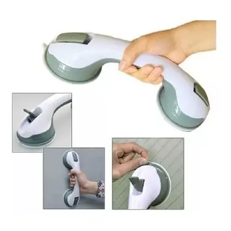 X4 Agarradera Manilla Asa Soporte Seguridad Baño Ducha Mango Color Blanco 5