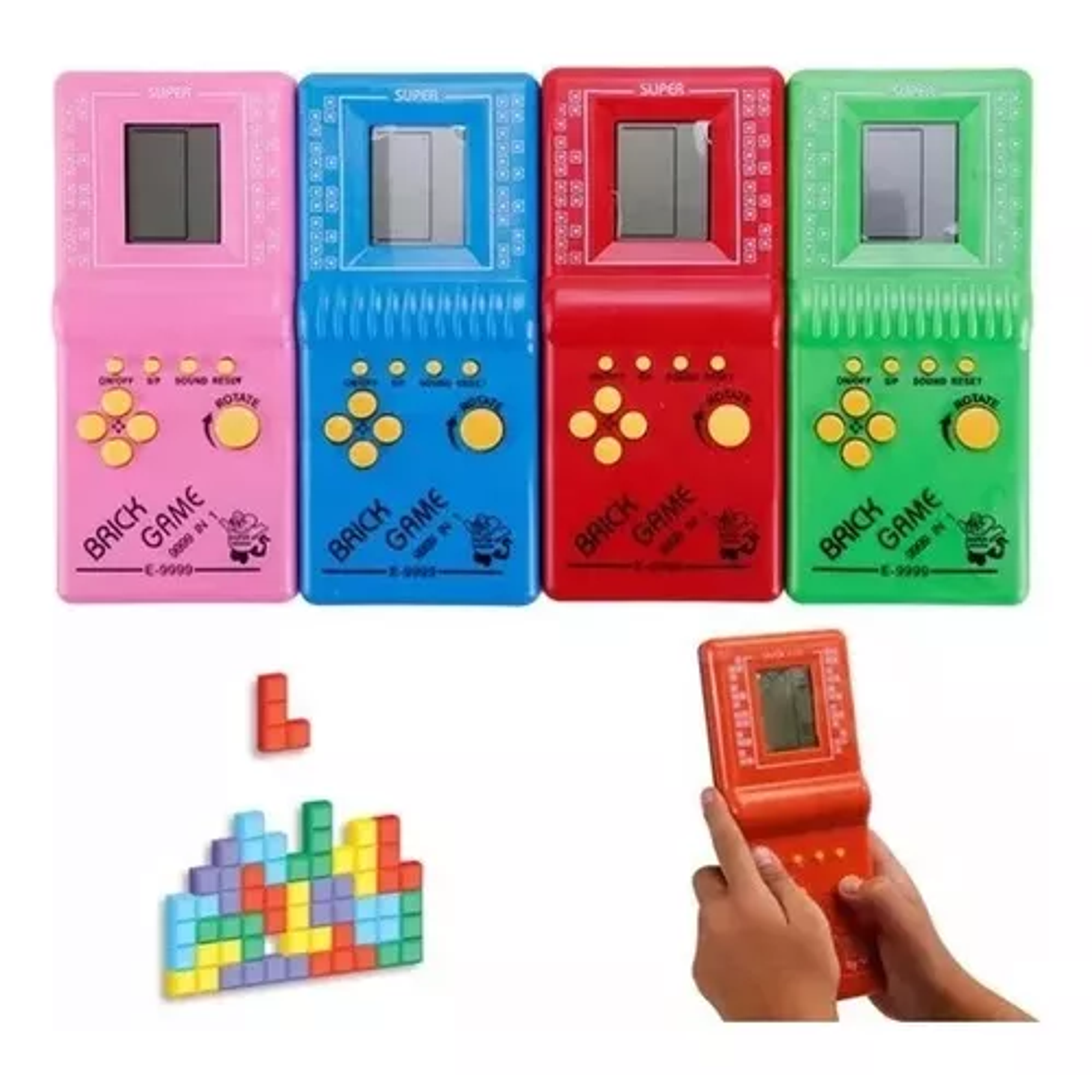 Consola Brick Game 9999 Standard Colores Surtidos Diversion 3