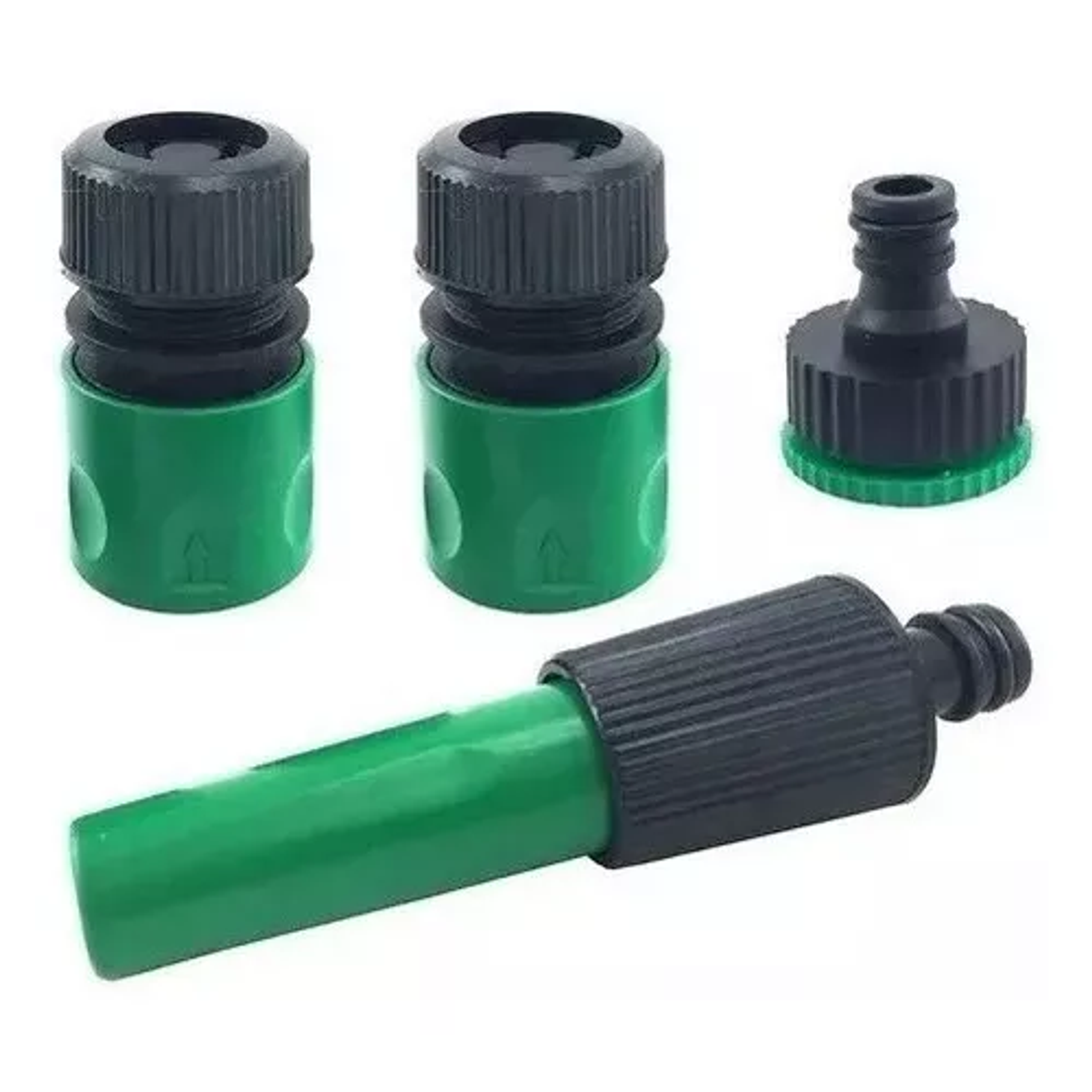 Manguera Reforzada 1/2 Pulgada 20 Mts Mas Pistola Y Acoples Color Verde 4