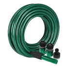 Manguera Reforzada 1/2 Pulgada 20 Mts Mas Pistola Y Acoples Color Verde 6