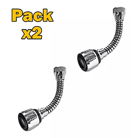 Pack X2 Extension Flexible Para Lavaplatos Grifo De Cocina