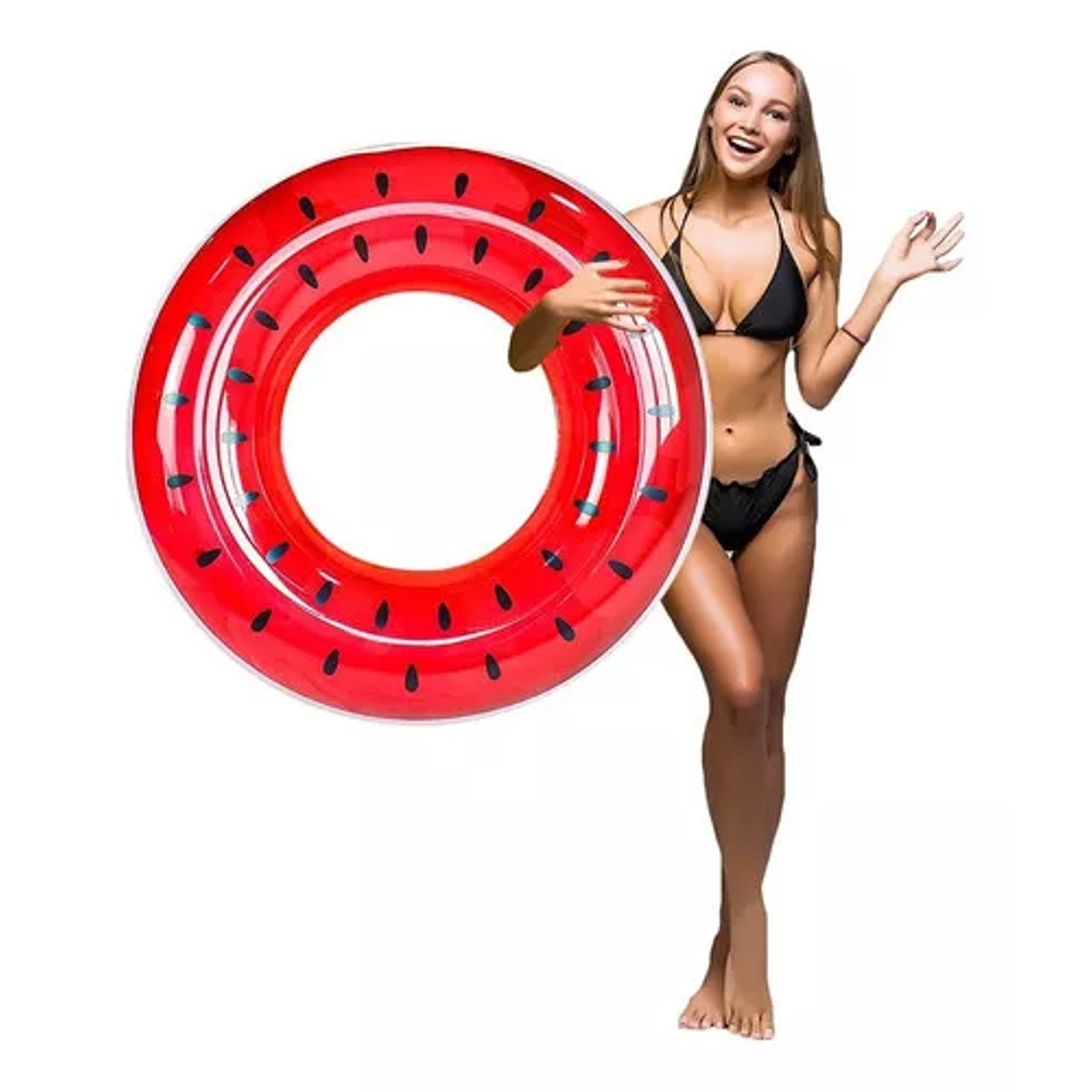 Flotador Sandía Anillo Inflable Playa Río Mar Niños Adultos 1