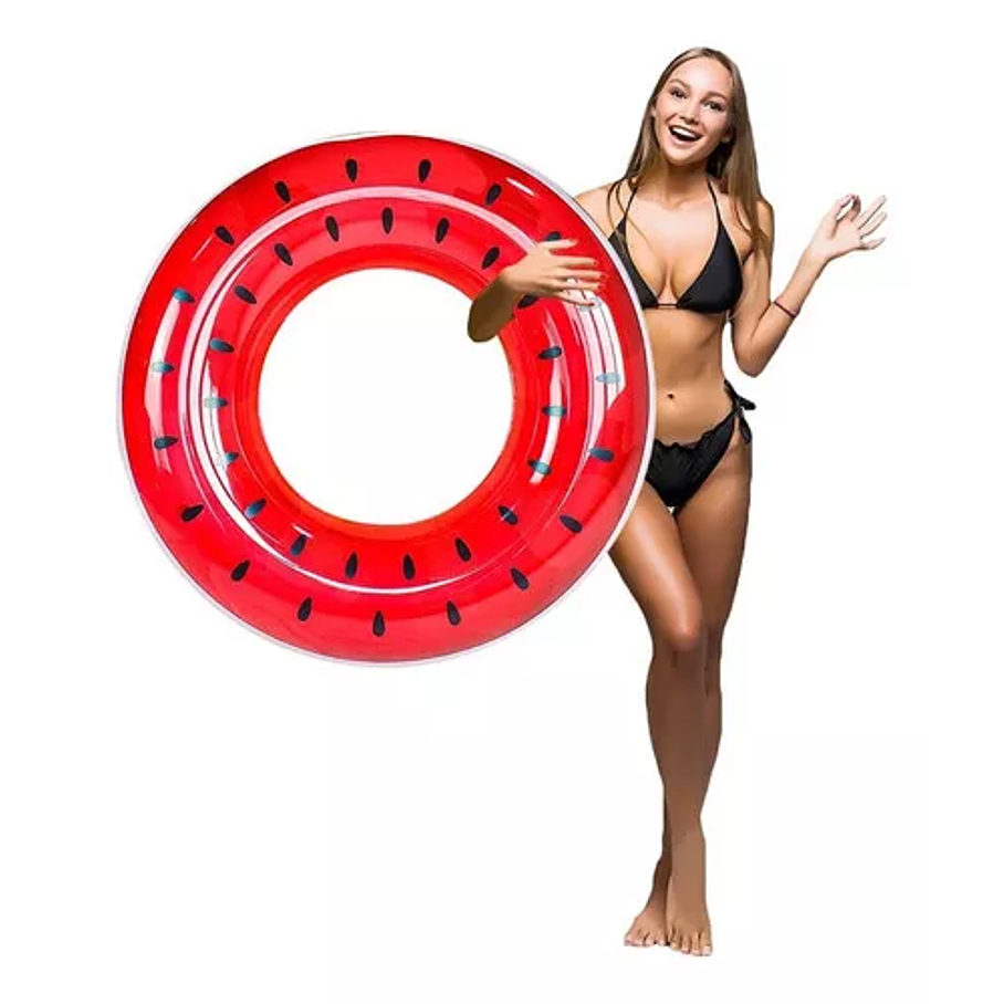 Flotador Sandía Anillo Inflable Playa Río Mar Niños Adultos 1