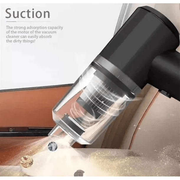 Aspiradora Inalámbrica Portátil Auto Hogar Usb Recargable 5