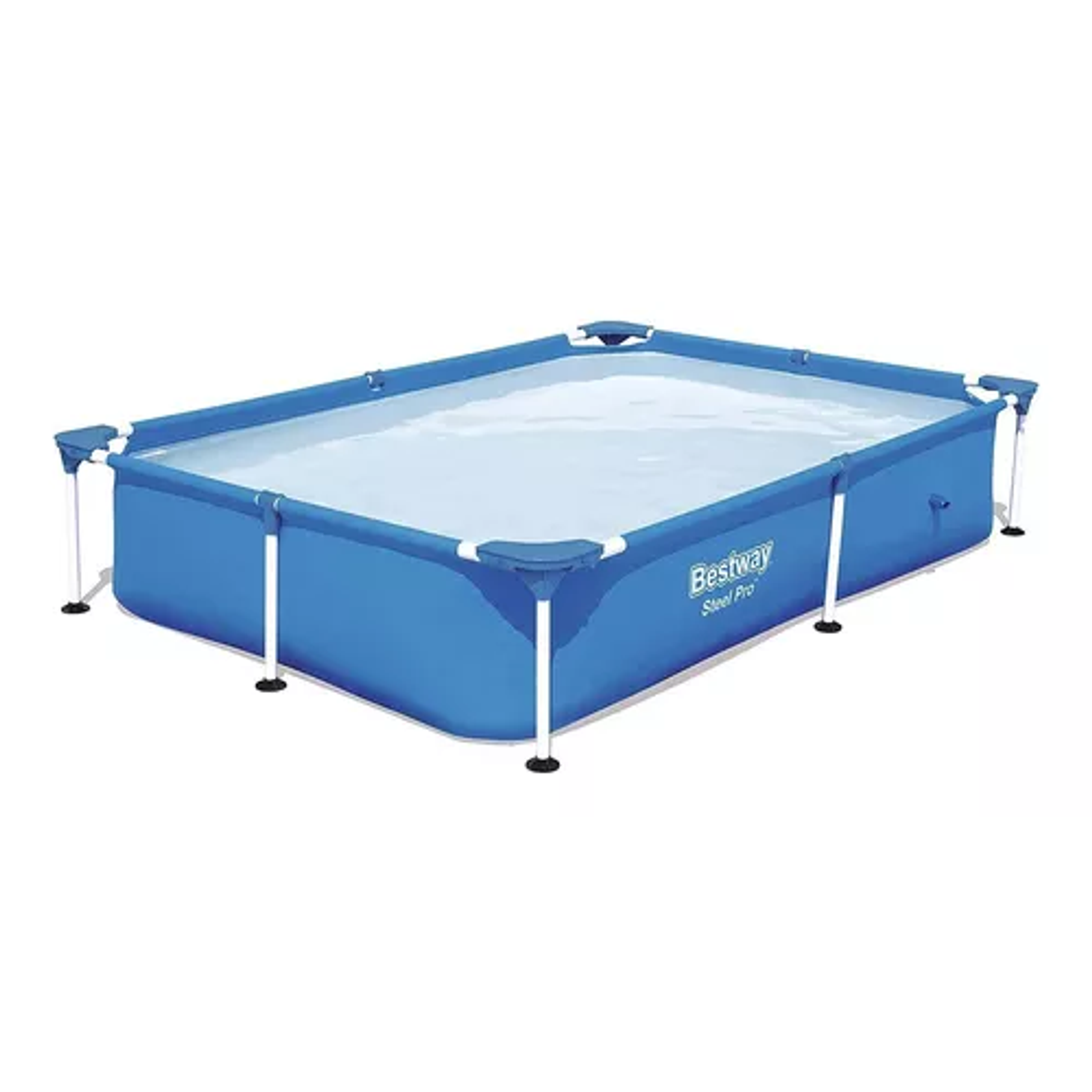 Piscina Estructural Rectangular  Con Capacidad De 3300 Litros De 3m  X 2.01m De Ancho Azul 1