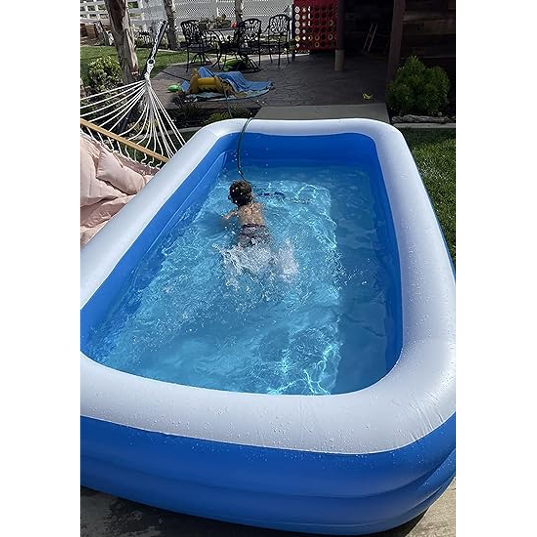 Piscina Inflable Rectangular Niños Verano Diversión 2.60 Mts 3