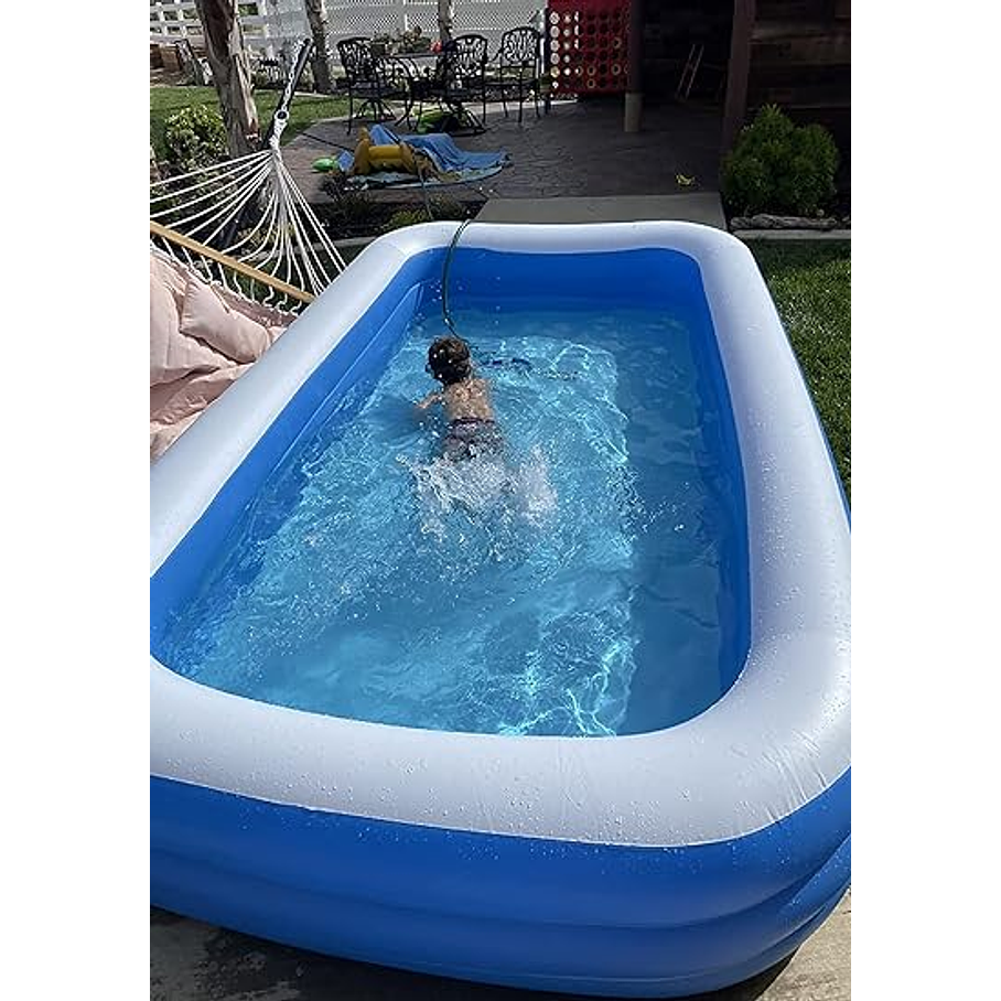 Piscina Inflable Rectangular Niños Verano Diversión 2.60 Mts 3