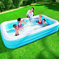 Piscina Inflable Rectangular Niños Verano Diversión 2.60 Mts - Miniatura 4