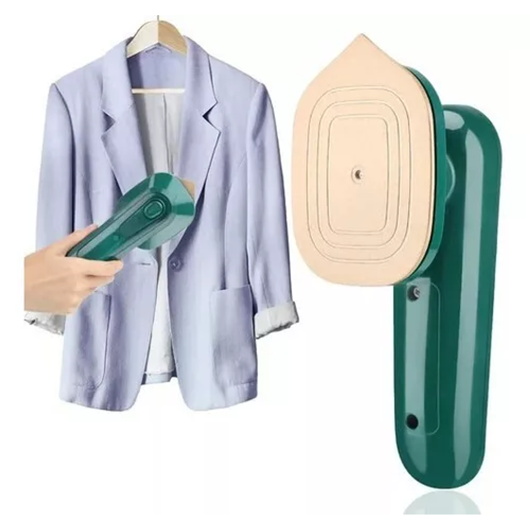 Mini Plancha Pro A Vapor Plancha Vertical Y Horizontal 220v Color Verde 5