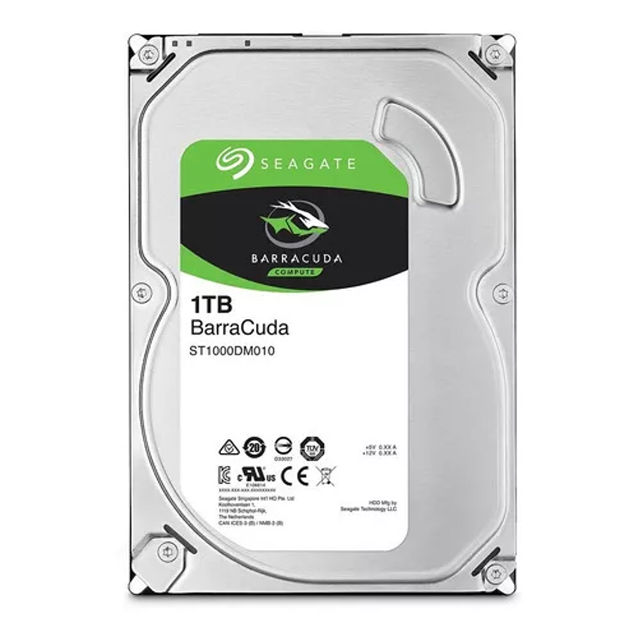 Disco Duro Seagate Barracuda Interno Sata Hd 1t 3.5 1