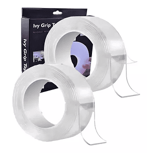 Pack X2 Cinta Adhesiva Doble Faz Doble Contacto Magica 3m