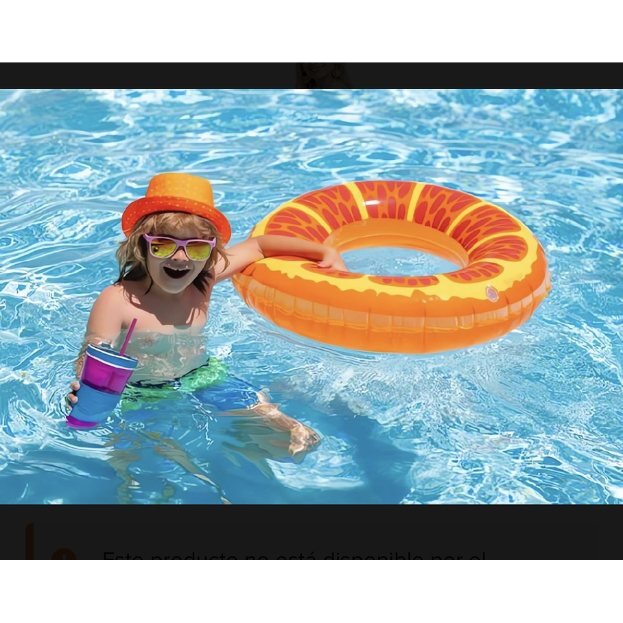 Flotador Piscinas Grandes Flotadores Inflables Ñinos 60cm Color Naranja 2