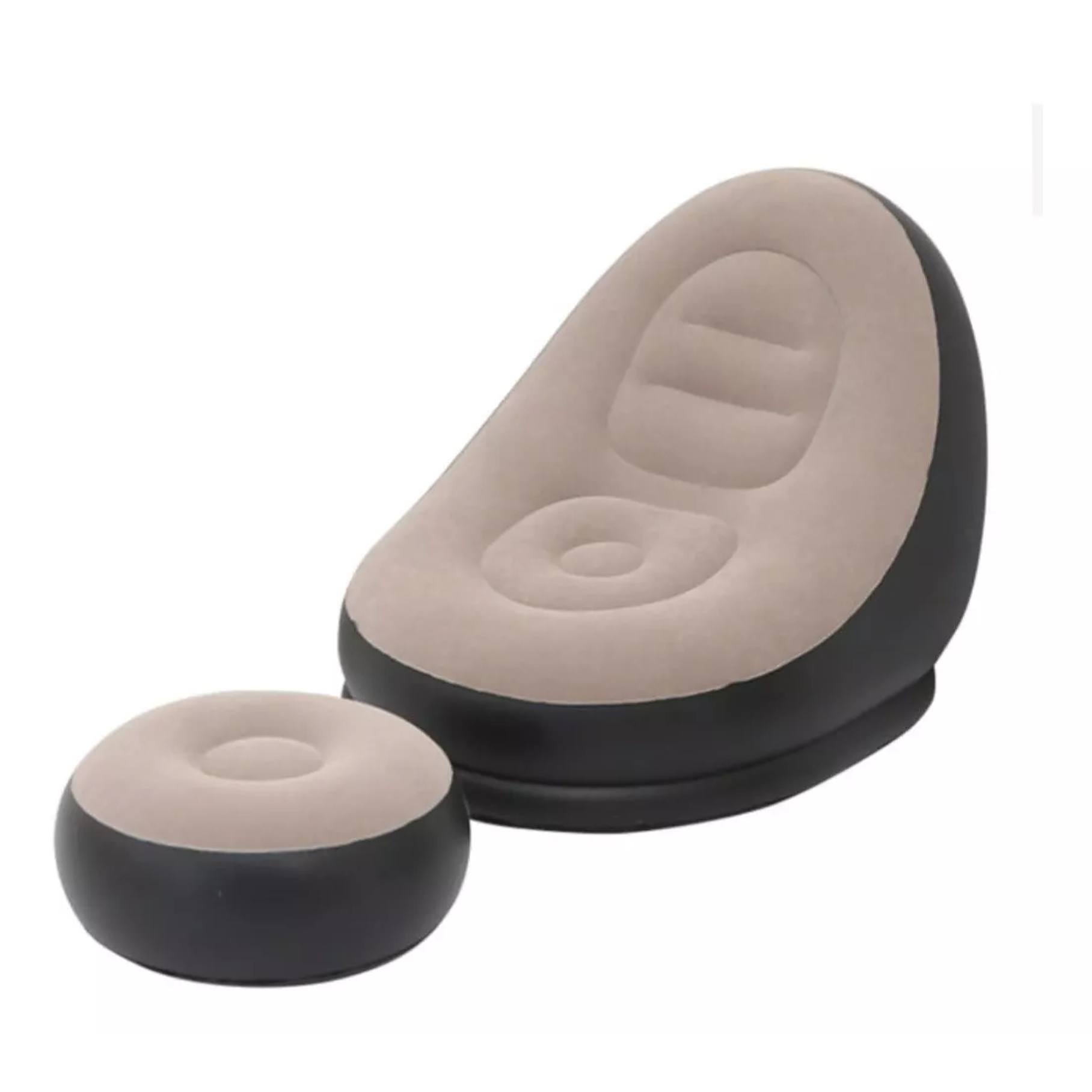 Sofá Tumbona Silla Inflable Reposa Pies Puff X L 1