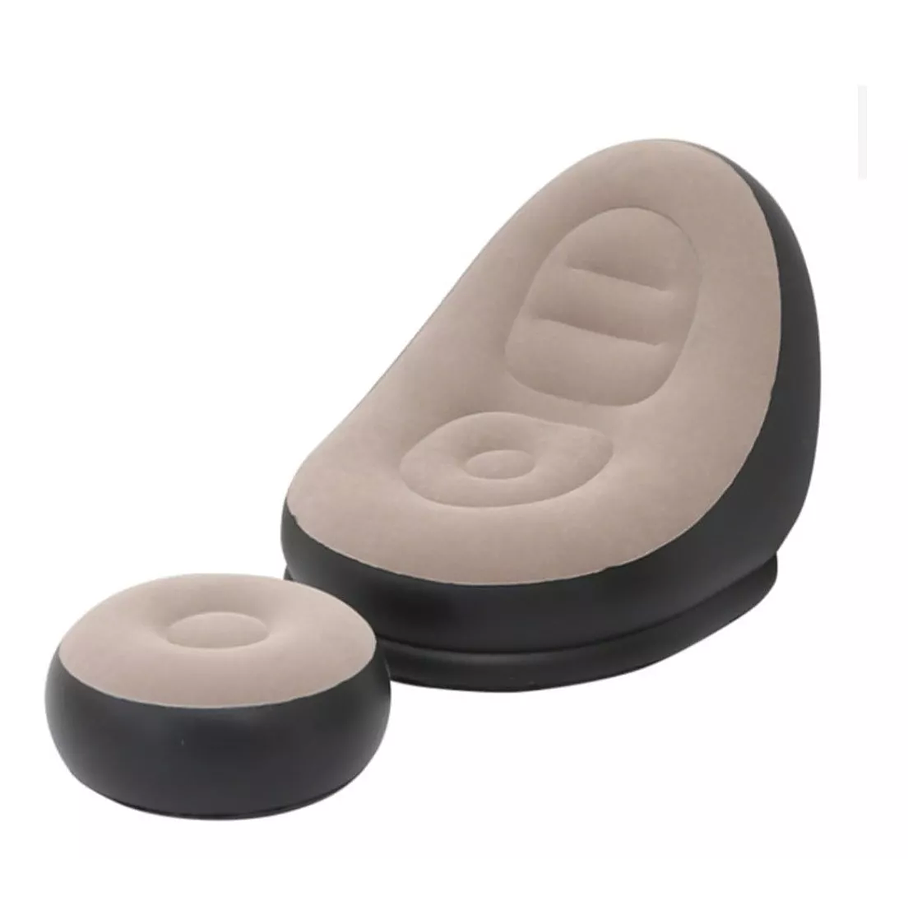 Sofá Tumbona Silla Inflable Reposa Pies Puff X L 1