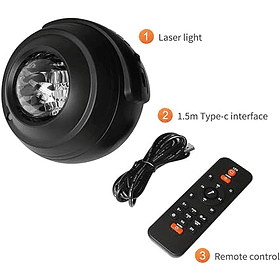 Proyector Galaxia Estrellas 5 planetas Distintos + Parlante