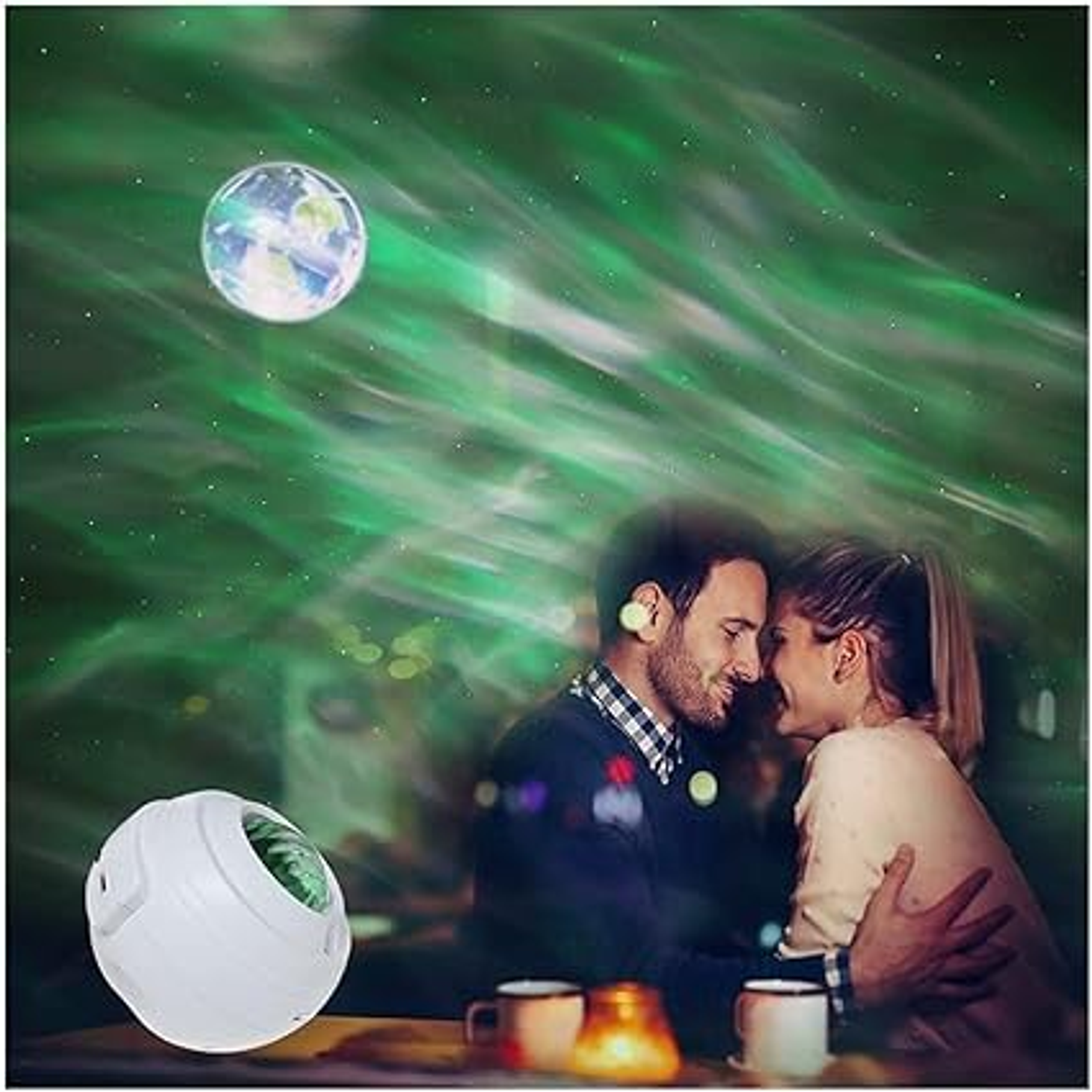 Proyector Galaxia Estrellas 5 planetas Distintos + Parlante 6