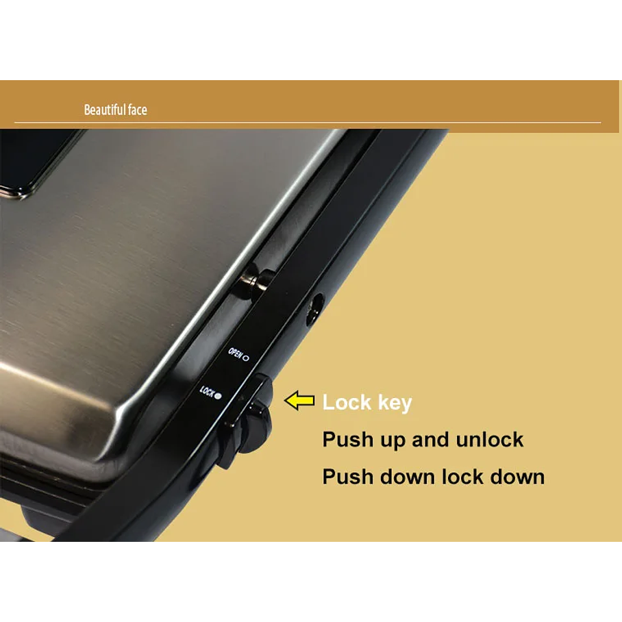 Parrillera Electrica Plancha Grill Carne De Asador Sokany 2000w  4