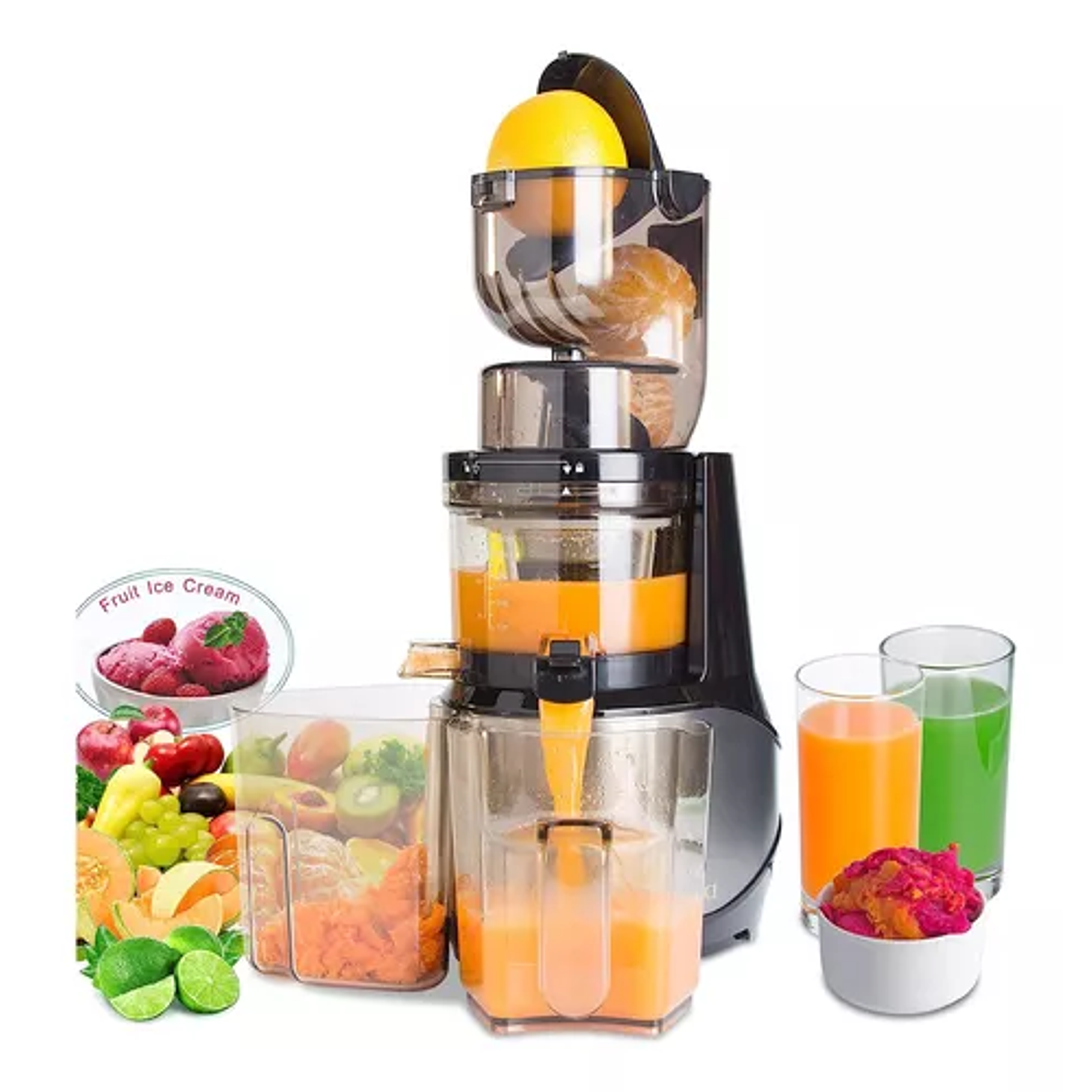 Extractor De Jugos Lento  Frutas Y Verduras RAF 150W 2